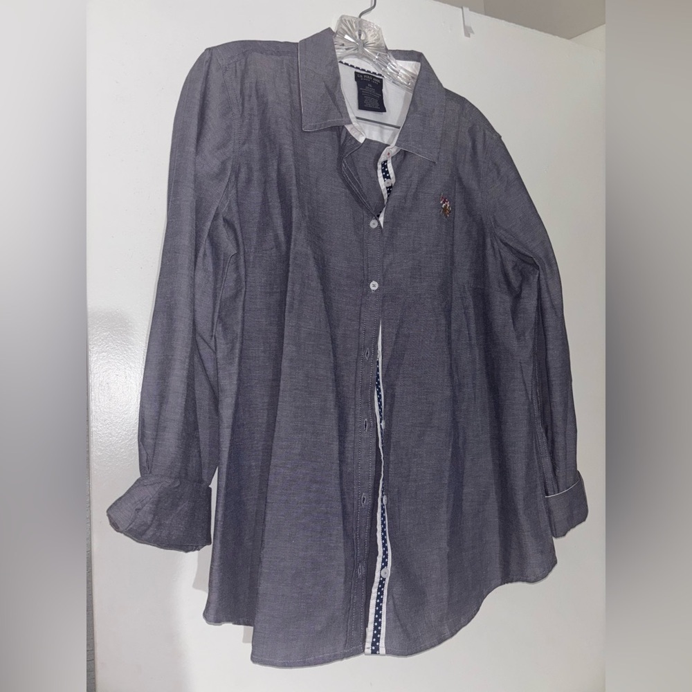 U.S. Polo Assn. Charcoal Button-Up Shirt